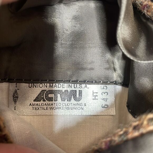 Vintage Polo Ralph Lauren brown Tweed Sport Coat 46 Long Blazer - Picture 6 of 7